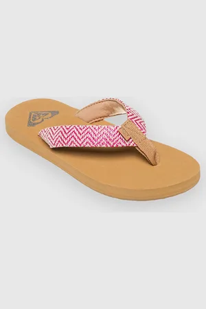 Roxy Rg Porto Raffia Kids Sandalen rood