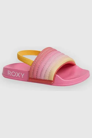 Roxy Tw Slippy Ribb Kids Sandalen geel
