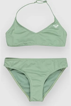 Roxy Solid Active Rg Kids Bikini Set groen