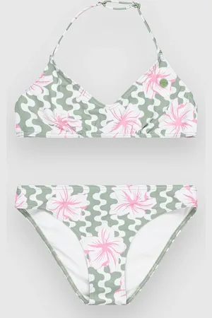 Roxy Party Waves Kids Bikini groen
