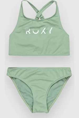 Roxy Solid Active Rg Kids Bikini groen
