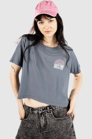 Salty Crew In The Rays Crop T-Shirt blauw