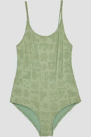Roxy Beach Check Kids Bikini groen