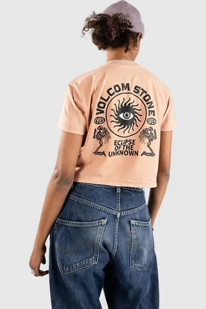 Volcom Dial Crop T-Shirt bruin