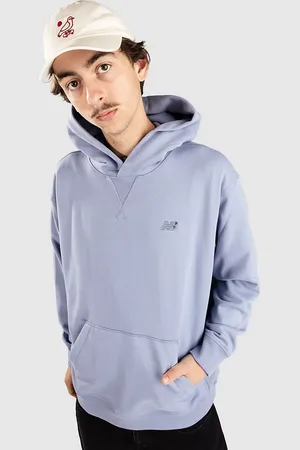New Balance Athletics French Terry Hoodie blauw