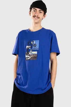 Poetic Collective Skull T-Shirt blauw