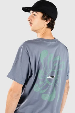 RVCA La Eye Swirl Pocket T-Shirt blauw