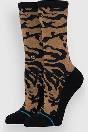 Stance Animalistic Crew Sokken bruin