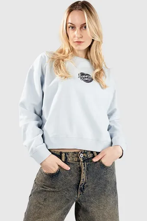 Santa Cruz Heart Wreath Front Crew Sweater blauw