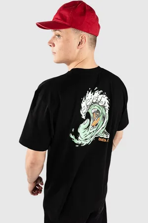Santa Cruz Screaming Wave T-Shirt zwart