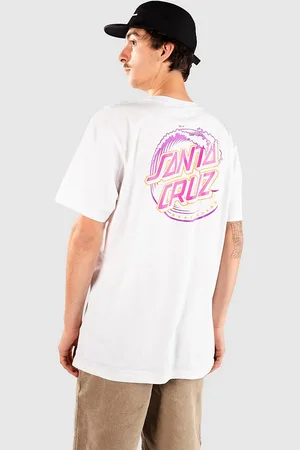 Santa Cruz Vacant Wave Dot T-Shirt wit