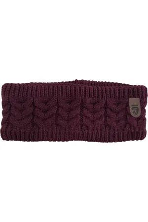 Horka Hoofdband Knitted Jay Unisex Bordeauxrood Onesize
