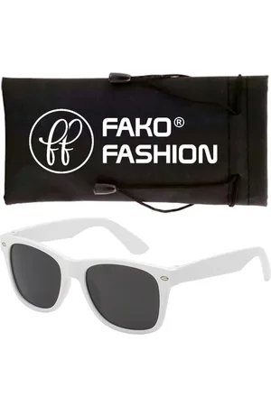 Fako Fashion Heren Zonnebril - Dames Zonnebril - Classic - Wit