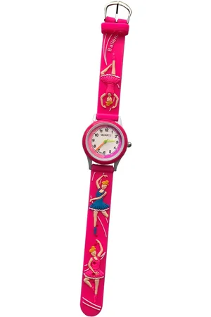 Fako Bijoux® Kinderhorloge - 3D - Ballerina - Fuchsia