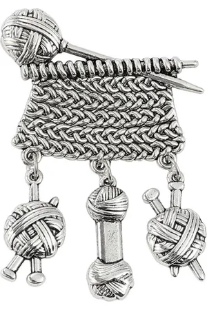 Fako Bijoux® Broche - Truitje Breien - 40x60mm
