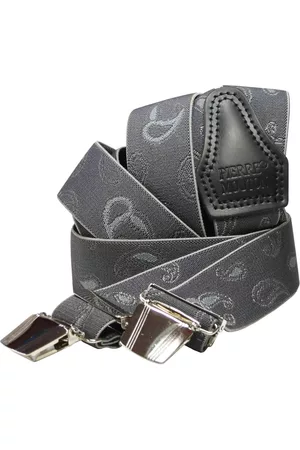 Pierre Mouton Heren Accessoire bretels - Bretel - Paisley Grijs