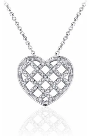 Juwelier Emo Zilveren Ketting met hanger - Hart Ketting - 01121 - LENGTE 45 CM