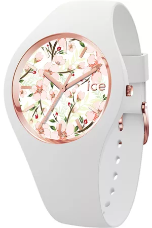 Ice-Watch Dames Horloges - ICE flower IW020516 Horloge - M - White sage - 40mm