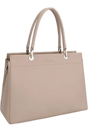 David Jones Dames Handtas -Creme