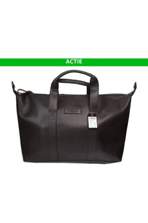 R&B Reistas | Donkerbruin | Vakantietas | Leren tas | Schoudertas| Unisex