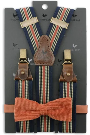 Sir Redman Bretels met strik - bretels combi pack Salvatore Corduroy
