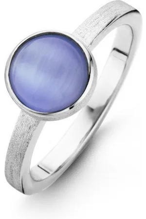 Casa Jewelry Ring Melody Blue 52 Cateye - Zilver