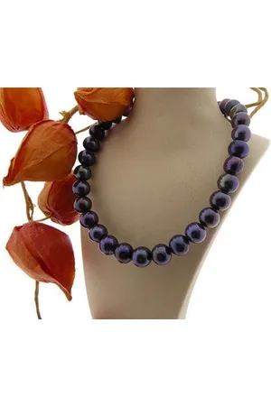 Christian Antraciet parel collier