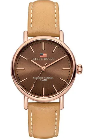 River Woods Oswego RW340019 Horloge - Leer - Bruin - ?? 34 mm
