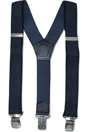 Flores Lederwaren Heren - Dames Bretels – 3 brede stalen clips bretel - Unisex volwassenen -Motorrijders – Spijkerbroek – Beroepskleding – Skikleding – Kleur: .