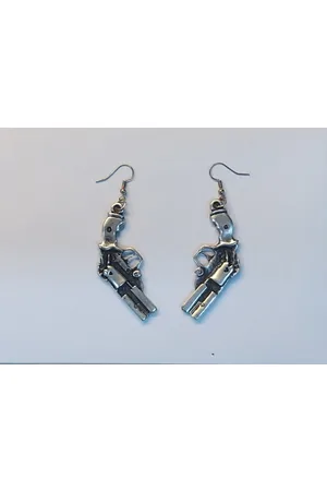AuBor . Oorbellen. Western pistool hangers.
