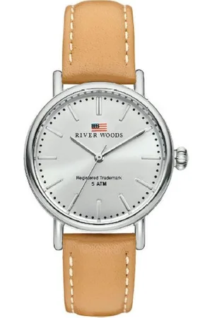 River Woods Oswego RW340022 Horloge - Leer - Bruin - ?? 34 mm