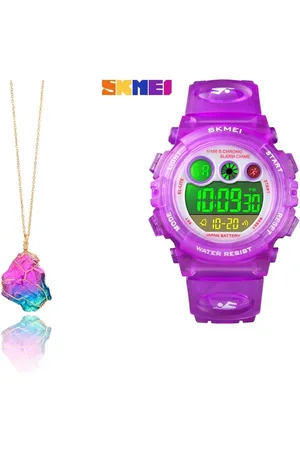Skmei Kinderhorloge meisje- kinderhorloge- Digital kinderhorloge- INCLUSIEF KETTING