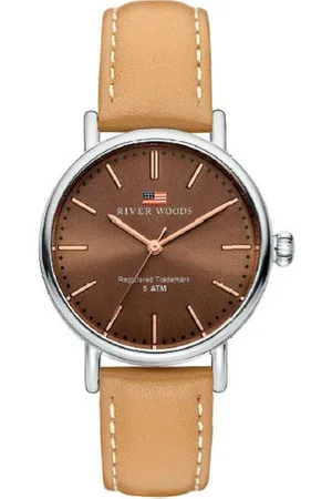 River Woods Oswego RW340017 Horloge - Leer - Bruin - ?? 34 mm