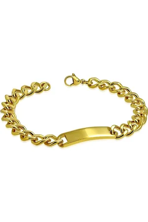 Amanto Armband Adnan - 316L Staal PVD - Graveer ID - 10mm - 21cm
