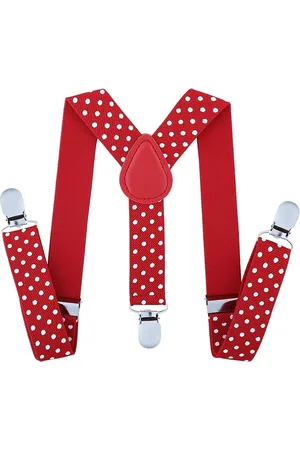 Fako Fashion Kinder Bretels - Kinderbretels - Stippen - 65cm - Rood