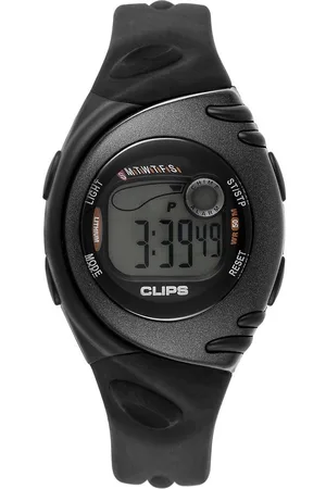 CLIPS 539-1002-44 Horloge - Rubber - Zwart - Ø 38.5 mm