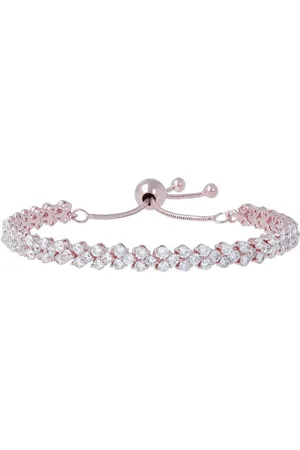 Bronzallure Altissima adjustable friendship pave tennis bracelet WSBZ00740WR