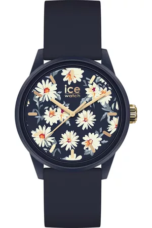 Ice-Watch Ice Watch ICE solar power - Twilight daisy 020599 Horloge - Siliconen - Blauw - Ø 40 mm