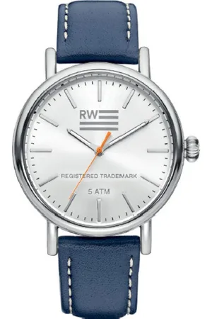River Woods Yukon RW420028 Horloge - Leer - Blauw - ?? 42 mm