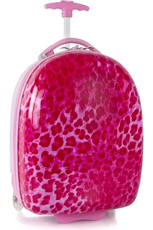 Heys Meisjes Leopard ABS kinderkoffer roze