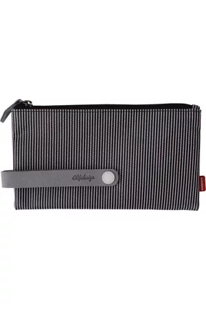 alife kickin City Clutch M, Stripe Black