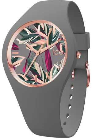 Ice-Watch ICE Flower IW020515 Horloge - M - Grey leaves - 40mm