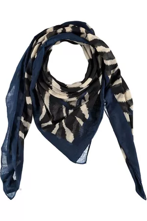 sarlini | Vierkante Navy Dames sjaal Zebra
