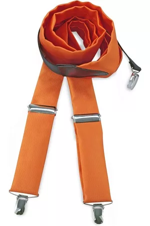 We Love Ties Bretels - 100% made in NL, polyester stof oranje