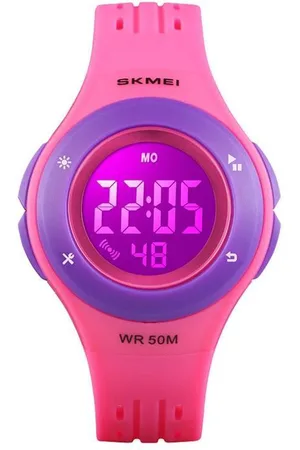 Skmei Digitaal Kinderhorloge - Chronograaf - Multicolor Backlight - Paars