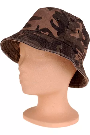 S.Y.W Heren Hoeden - Junglehoed-Vissershoed Vintagelook Donker Streetcamouflage-57cm