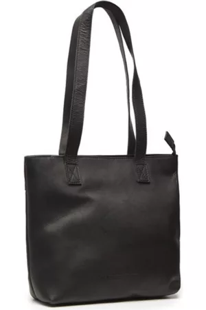 Chesterfield Leren shopper - Florida Zwart