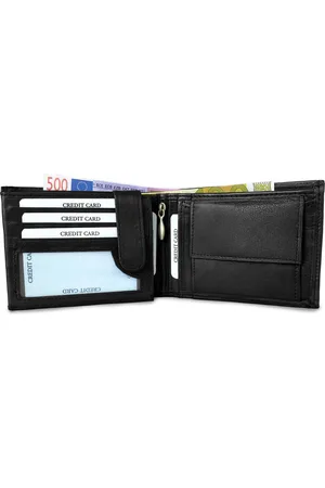 Lundholm Leren portemonnee heren leer zeer soepel nappa leer Heren Billfold extra black | cadeau voor man - mannen cadeautjes