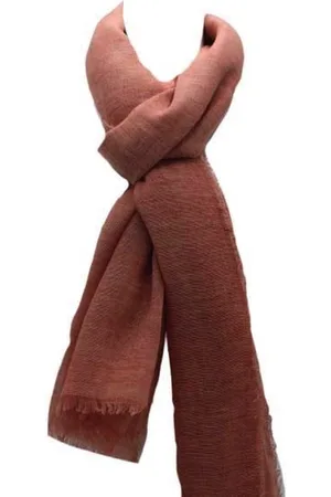 sarlini Sjaal Dames Effen Sjaal Terra Cotta