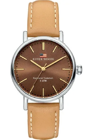 River Woods Oswego RW340014 Horloge - Leer - Bruin - ?? 34 mm
